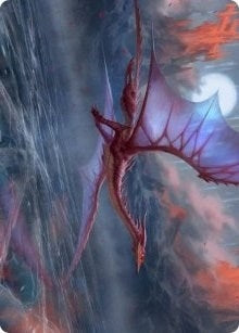 Manaform Hellkite Art Card (46) (Art Series: Innistrad: Crimson Vow)