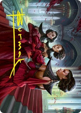Olivia's Attendants Art Card (Gold-Stamped Signature) (47) (Art Series: Innistrad: Crimson Vow)