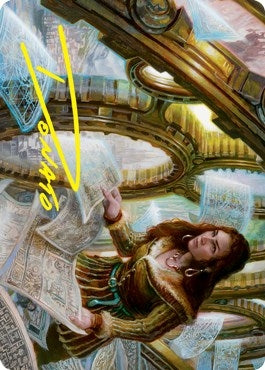 Cartographer's Survey Art Card (Gold-Stamped Signature) (51) (Art Series: Innistrad: Crimson Vow)