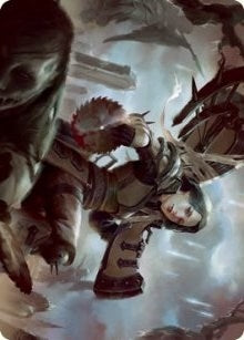 Sawblade Slinger Art Card (54) (Art Series: Innistrad: Crimson Vow)