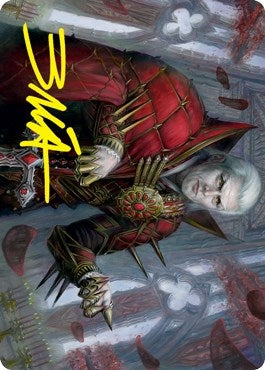 Edgar, Charmed Groom (59/81) Art Card (Gold-Stamped Signature) (59) (Art Series: Innistrad: Crimson Vow)