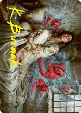 Eruth, Tormented Prophet Art Card (Gold-Stamped Signature) (61) (Art Series: Innistrad: Crimson Vow)