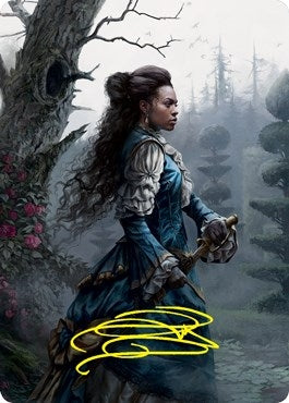 Mina Harker Art Card (Gold-Stamped Signature) (70) (Art Series: Innistrad: Crimson Vow)