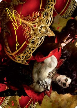 Bloodvial Purveyor Art Card (Gold-Stamped Signature) (72) (Art Series: Innistrad: Crimson Vow)