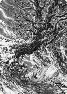 Forest Art Card (81) (Art Series: Innistrad: Crimson Vow)