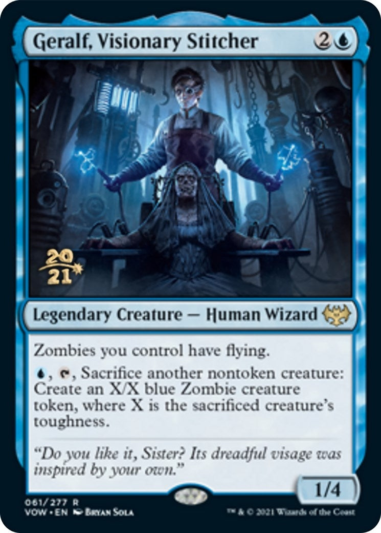Geralf, Visionary Stitcher (61) (Prerelease Cards)