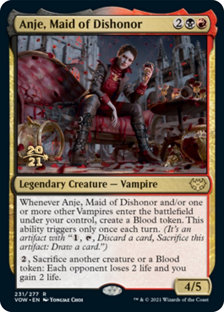 Anje, Maid of Dishonor (231) (Prerelease Cards)