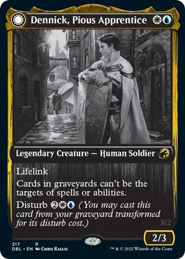 Dennick, Pious Apprentice (217) (Innistrad: Double Feature)
