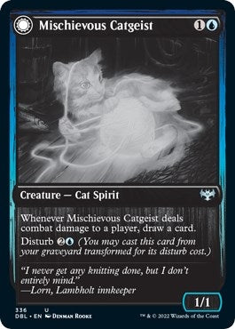 Mischievous Catgeist (336) (Innistrad: Double Feature)