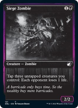 Siege Zombie (121) (Innistrad: Double Feature)