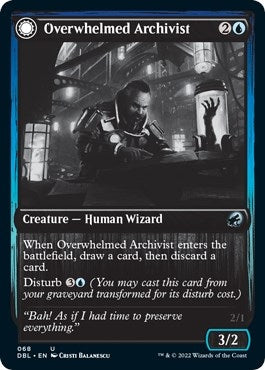 Overwhelmed Archivist (68) (Innistrad: Double Feature)