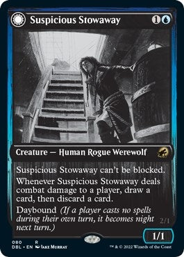 Suspicious Stowaway (80) (Innistrad: Double Feature)