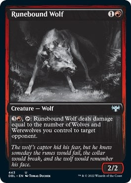 Runebound Wolf (443) (Innistrad: Double Feature)