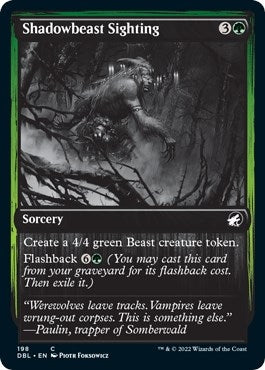 Shadowbeast Sighting (198) (Innistrad: Double Feature)