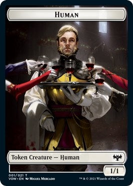 Human (001) // Spirit Cleric Double-Sided Token (1 // 4) (Innistrad: Crimson Vow)