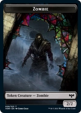 Image for Zombie (008) // Vampire (016) Double-Sided Token (8 // 16) - Magic: The Gathering