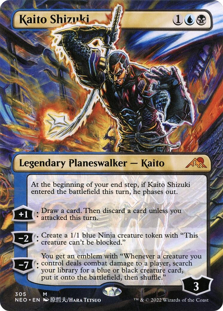 Kaito Shizuki (Borderless) (305) (Kamigawa: Neon Dynasty)