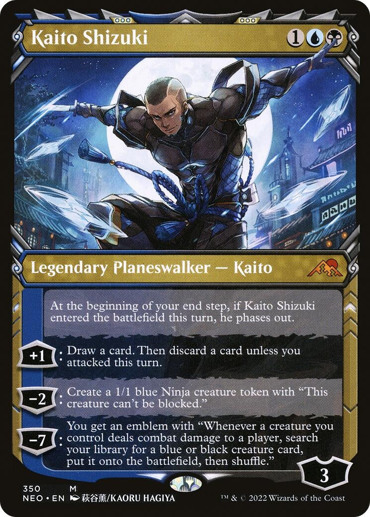Kaito Shizuki (Showcase) (350) (Kamigawa: Neon Dynasty)