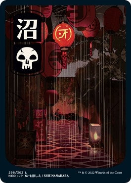 Swamp (298) - JP Full Art (298) (Kamigawa: Neon Dynasty)