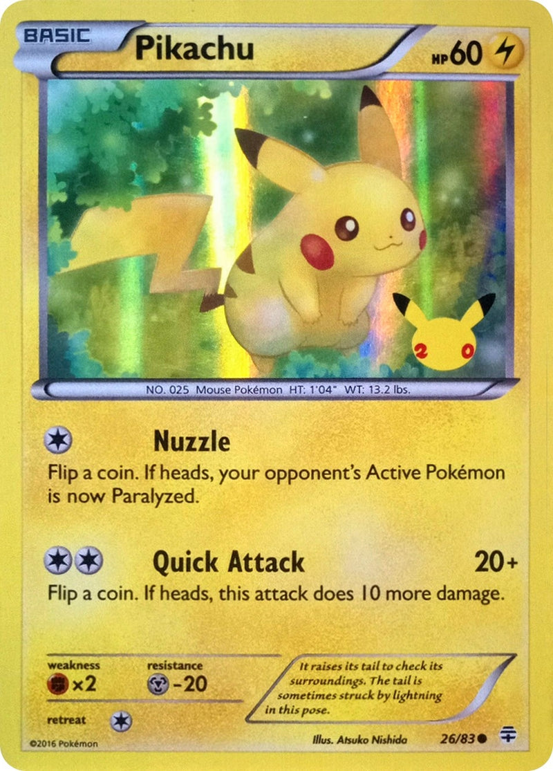 Image for Pikachu - 26/83 (20th Anniversary) (026/083) (Miscellaneous Cards & Products) - Pokemon