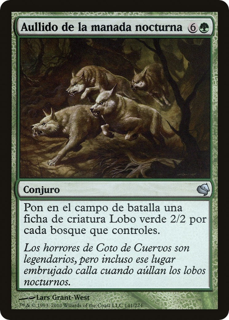Howl of the Night Pack (Spanish) - "Aullido de la manada nocturna" (141) (Magic Encyclopedia 2011 (Salvat))