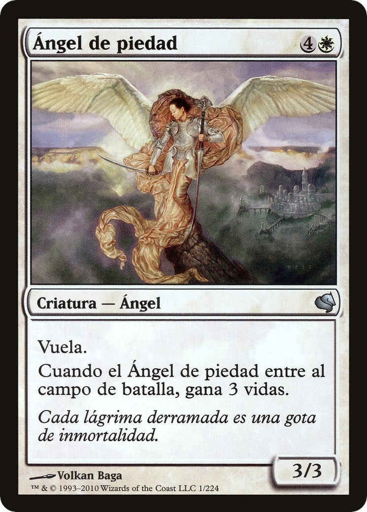 Angel of Mercy (Spanish) - "Angel de piedad" (1) (Magic Encyclopedia 2011 (Salvat))