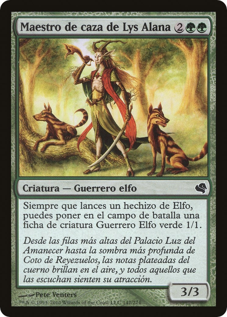 Lys Alana Huntmaster (Spanish) - "Maestro de caza de Lys Alana" (147) (Magic Encyclopedia 2011 (Salvat))