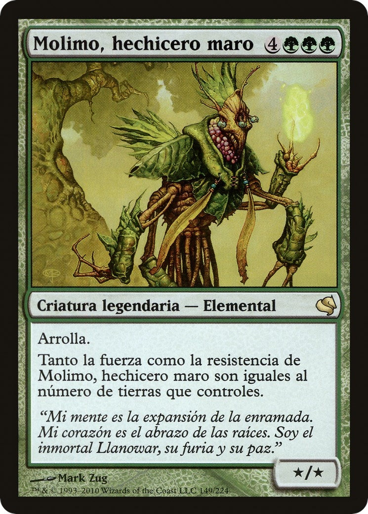 Molimo, Maro-Sorcerer (Spanish) - "Molimo, hechicero maro" (149) (Magic Encyclopedia 2011 (Salvat))