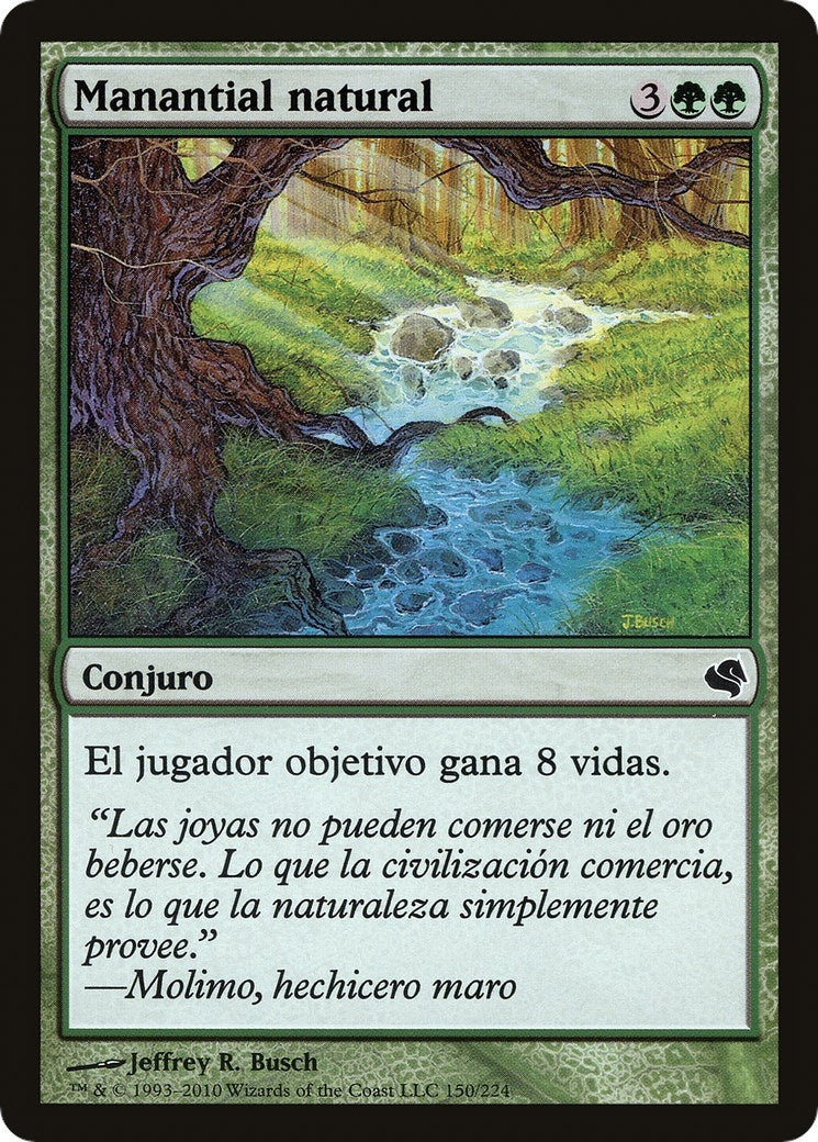Natural Spring (Spanish) - "Manantial natural" (150) (Magic Encyclopedia 2011 (Salvat))