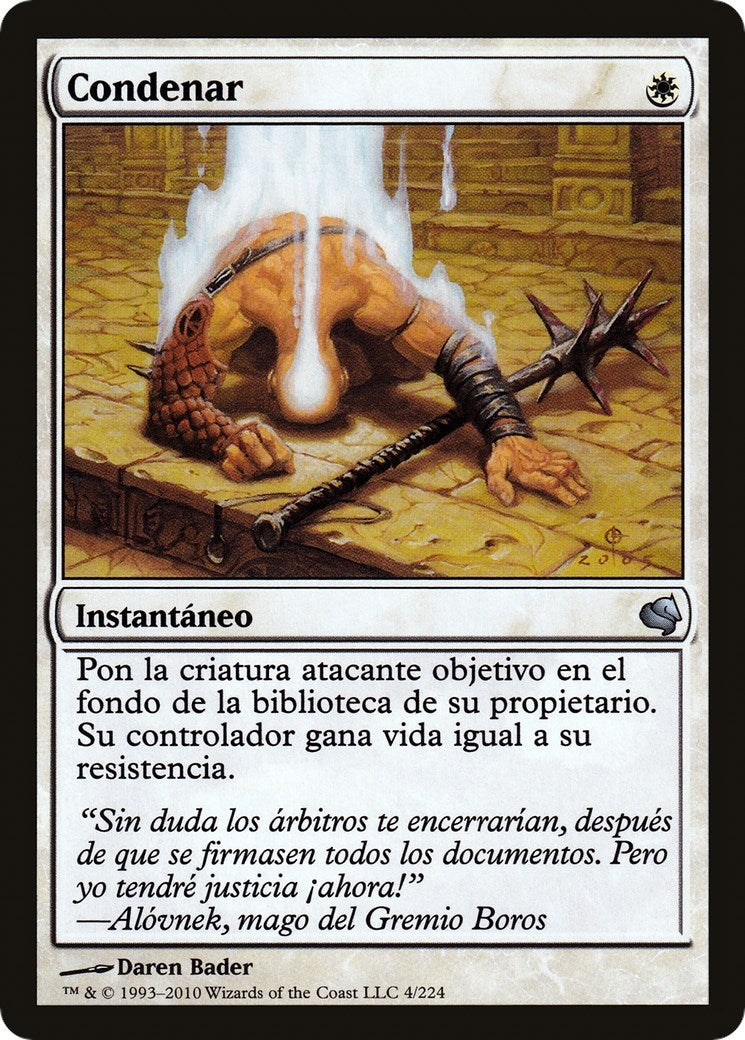 Condemn (Spanish) - "Condenar" (4) (Magic Encyclopedia 2011 (Salvat))