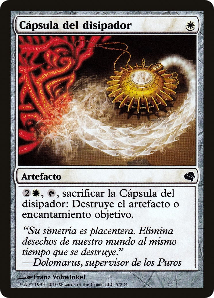 Dispeller's Capsule (Spanish) - "Capsula del disipador" (5) (Magic Encyclopedia 2011 (Salvat))