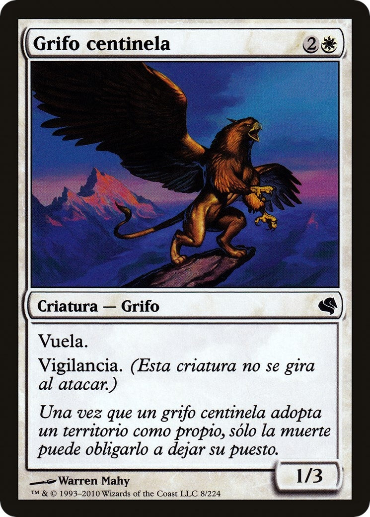 Griffin Sentinel (Spanish) - "Grifo centinela" (8) (Magic Encyclopedia 2011 (Salvat))
