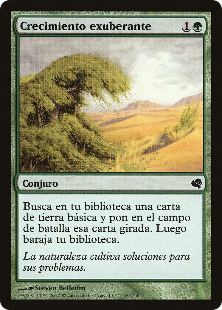 Rampant Growth (Spanish) - "Crecimiento exuberante" (155) (Magic Encyclopedia 2011 (Salvat))