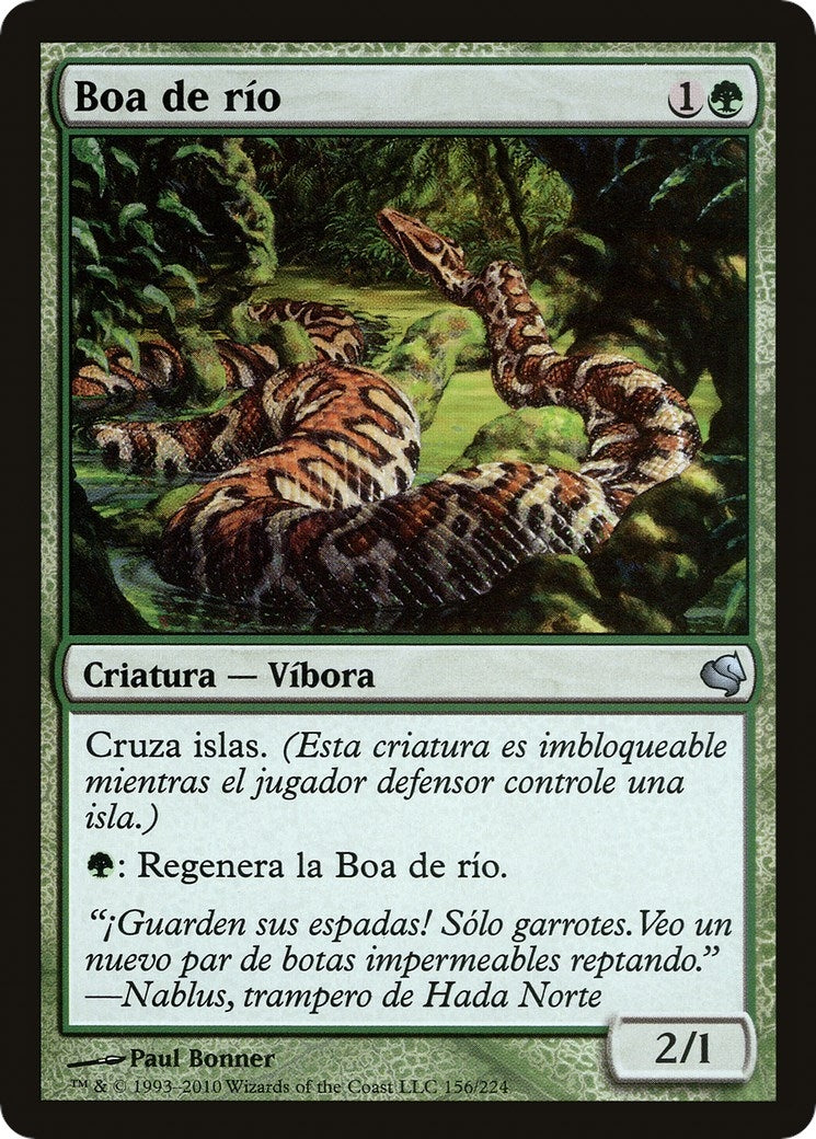 River Boa (Spanish) - "Boa de rio" (156) (Magic Encyclopedia 2011 (Salvat))