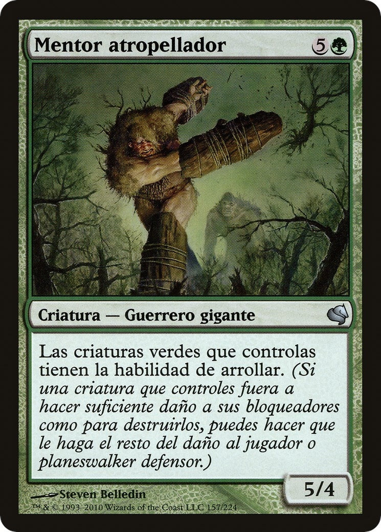 Roughshod Mentor (Spanish) - "Mentor atropellador" (157) (Magic Encyclopedia 2011 (Salvat))