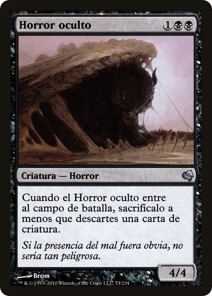 Hidden Horror (Spanish) - "Horror oculto" (73) (Magic Encyclopedia 2011 (Salvat))