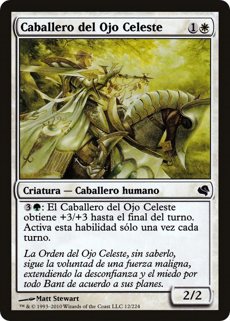 Knight of the Skyward Eye (Spanish) - "Caballero del Ojo Celeste" (12) (Magic Encyclopedia 2011 (Salvat))