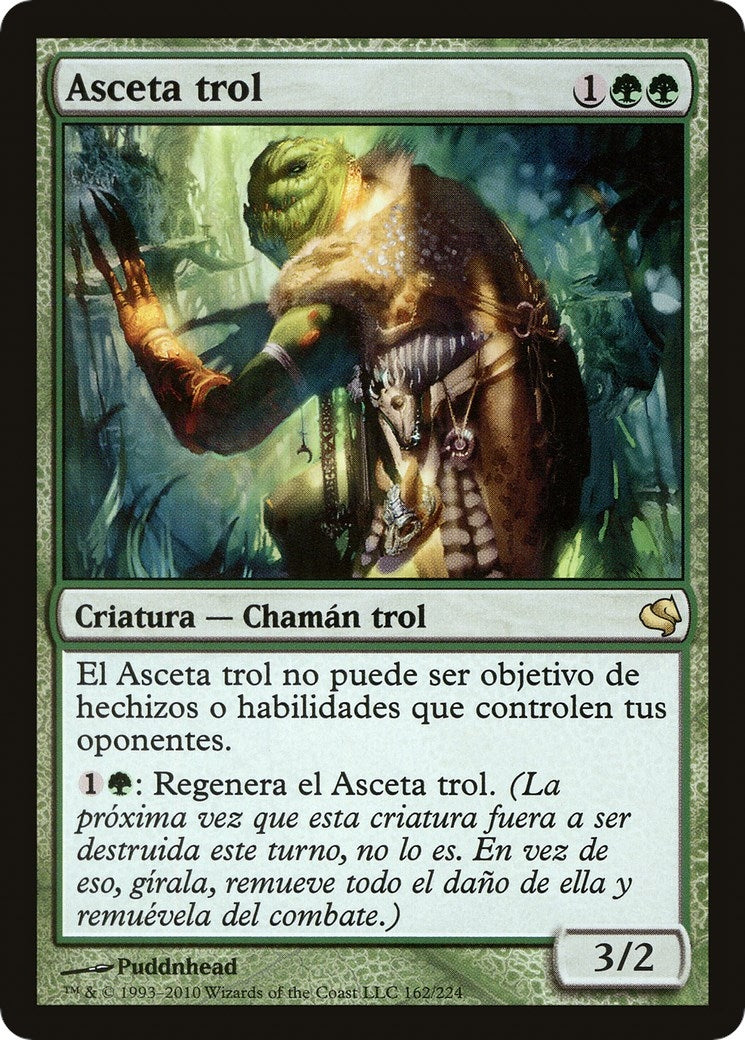 Troll Ascetic (Spanish) - "Asceta trol" (162) (Magic Encyclopedia 2011 (Salvat))
