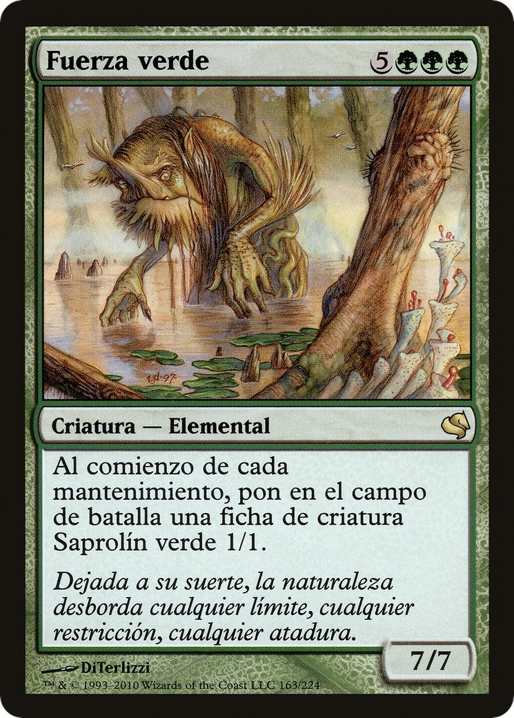 Verdant Force (Spanish) - "Fuerza verde" (163) (Magic Encyclopedia 2011 (Salvat))