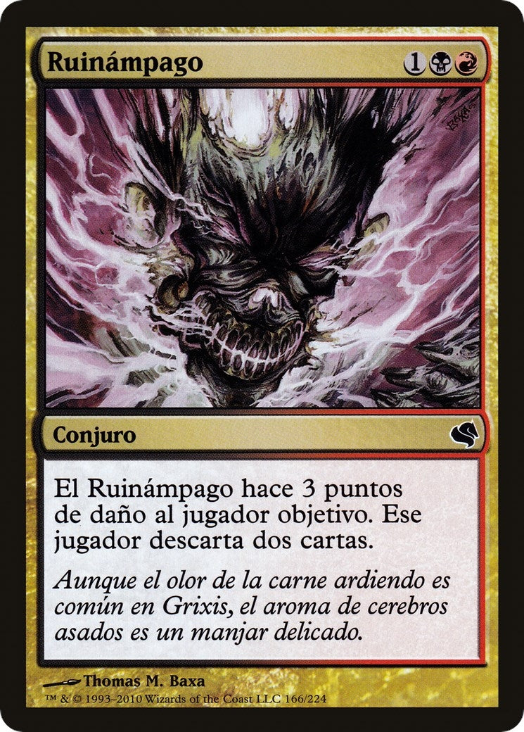 Blightning (Spanish) - "Ruinampago" (166) (Magic Encyclopedia 2011 (Salvat))