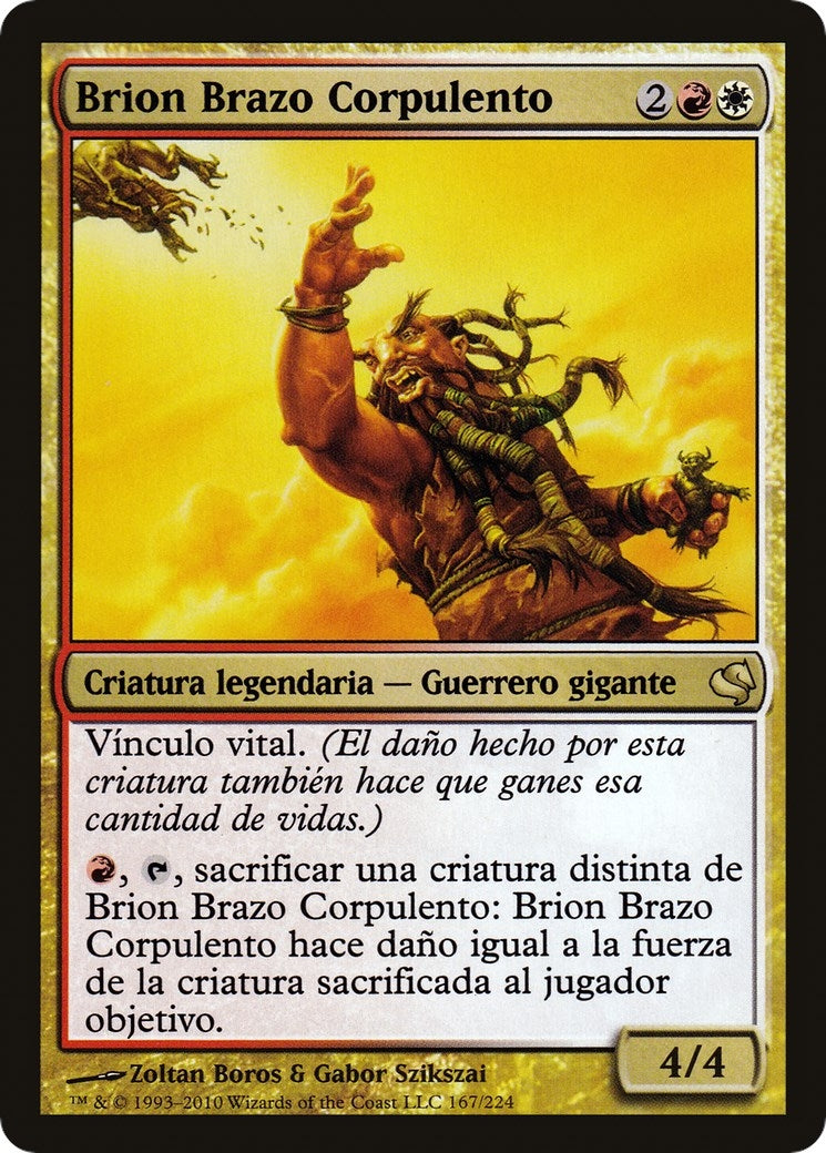 Brion Stoutarm (Spanish) - "Brion Brazo Corpulento" (167) (Magic Encyclopedia 2011 (Salvat))