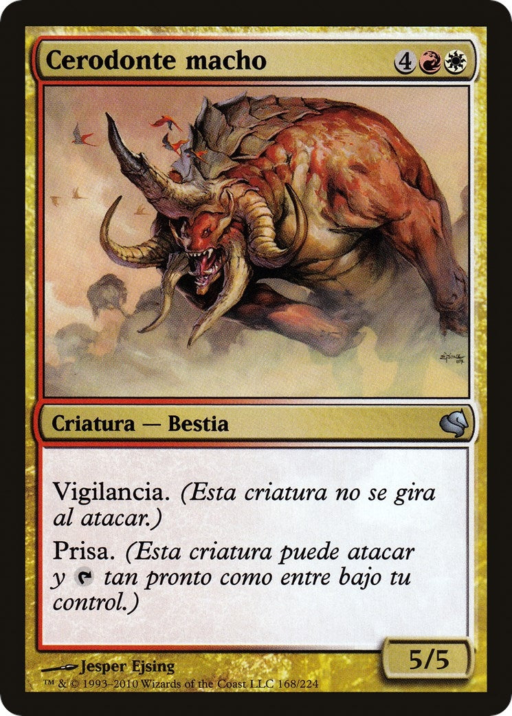 Bull Cerodon (Spanish) - "Brion Brazo Corpulento" (168) (Magic Encyclopedia 2011 (Salvat))