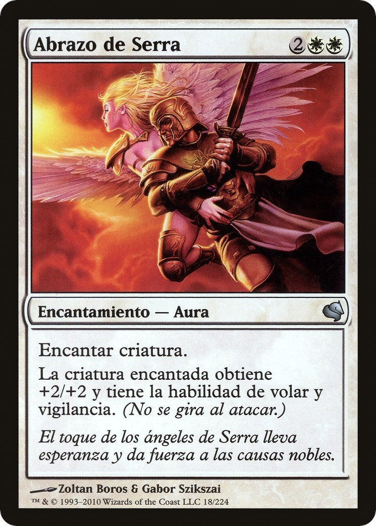 Serra's Embrace (Spanish) - "Abrazo de Serra" (18) (Magic Encyclopedia 2011 (Salvat))