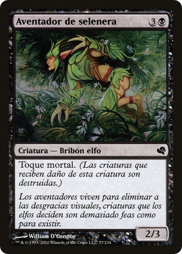 Moonglove Winnower (Spanish) - "Aventador de selenera" (77) (Magic Encyclopedia 2011 (Salvat))