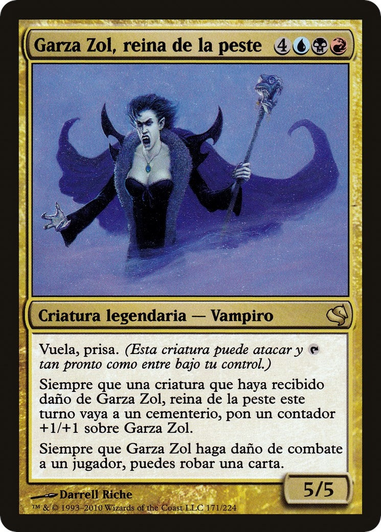 Garza Zol, Plague Queen (Spanish) - "Garza Zol, reina de la peste" (171) (Magic Encyclopedia 2011 (Salvat))