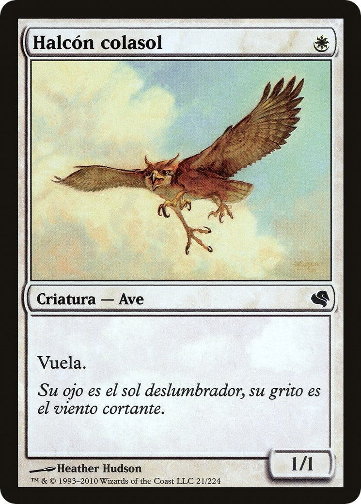 Suntail Hawk (Spanish) - "Halcon colasol" (21) (Magic Encyclopedia 2011 (Salvat))