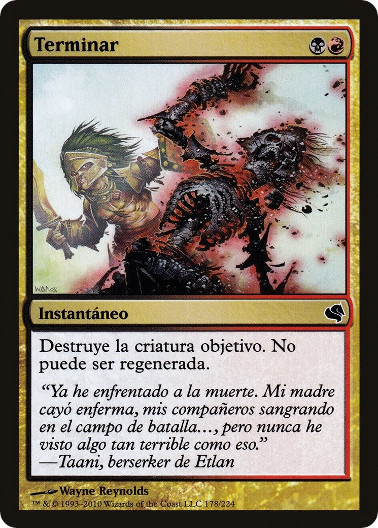 Terminate (Spanish) - "Terminar" (178) (Magic Encyclopedia 2011 (Salvat))