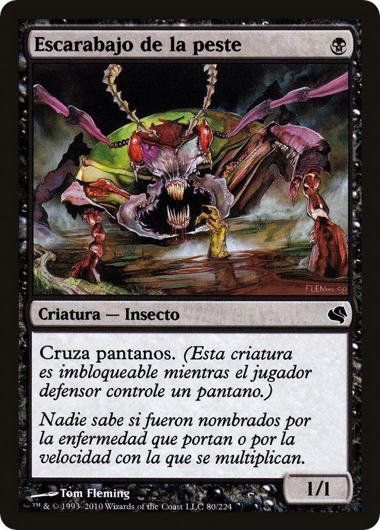 Plague Beetle (Spanish) - "Escarabajo de la peste" (80) (Magic Encyclopedia 2011 (Salvat))
