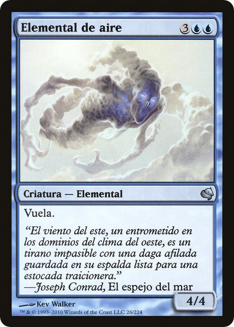Air Elemental (Spanish) - "Elemental de aire" (26) (Magic Encyclopedia 2011 (Salvat))