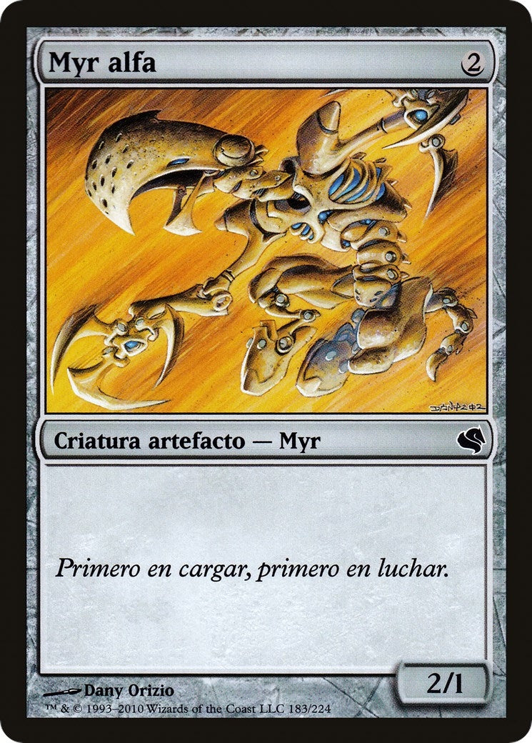 Alpha Myr (Spanish) - "Myr alfa" (183) (Magic Encyclopedia 2011 (Salvat))